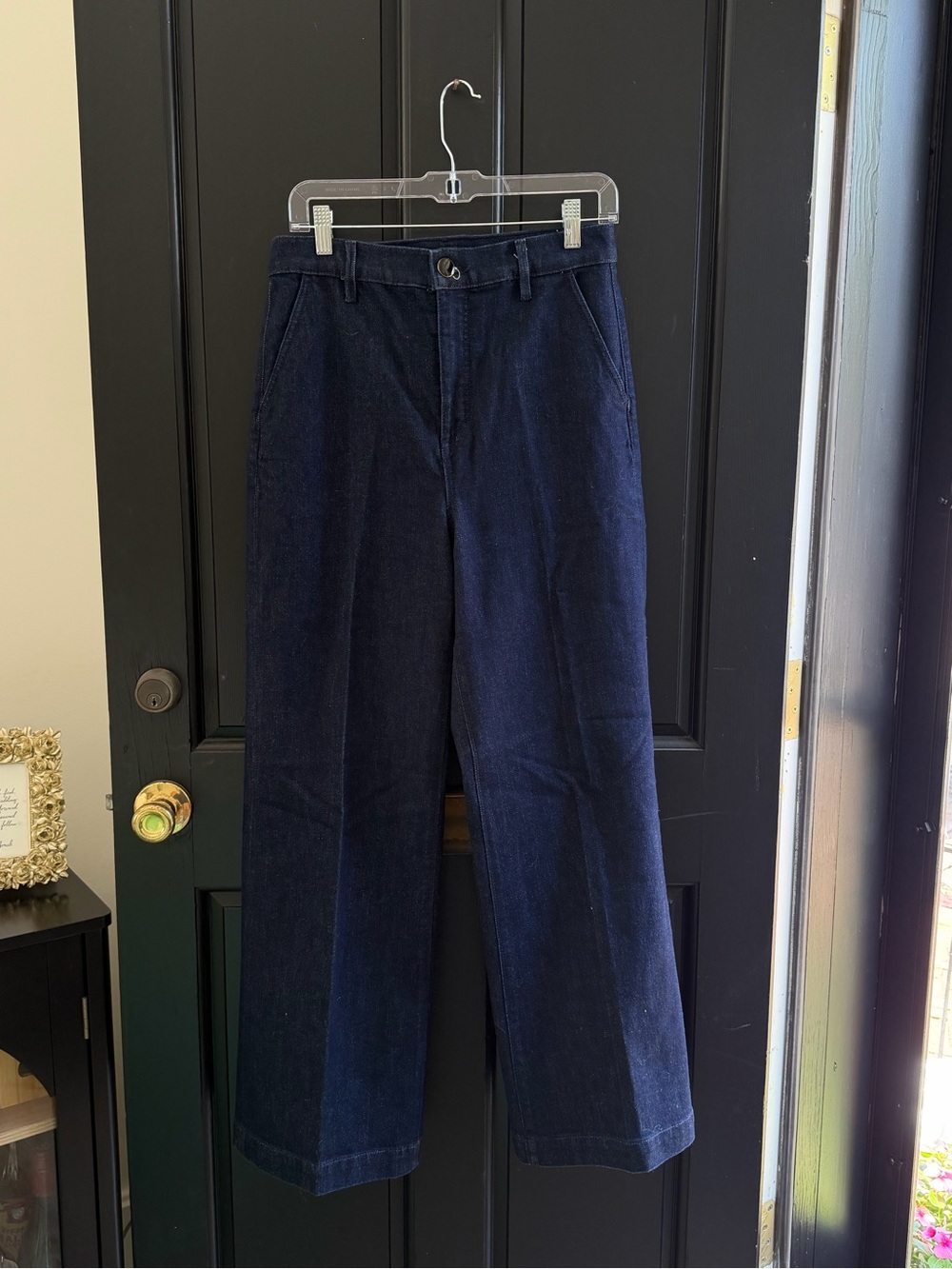 Ann Taylor Women's Navy Corduroy Wide-Leg Pants
